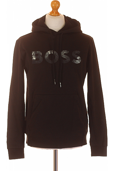 Pánská Mikina Bez Zapínání Černá Hugo Boss Vel. S
