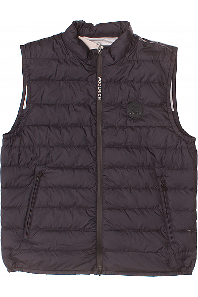 Zimní Pánská Vesta Modrá Woolrich Second Hand Vel. XL