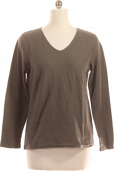 Lascana Jednoduché Dámské Tričko Zelené Vel. 40/42