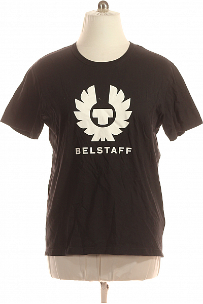 Pánské Tričko S Potiskem Černé Belstaff Vel. XL