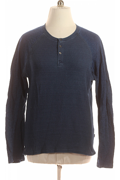 Jednoduché Pánské Tričko Modré 7 For All Mankind Vel. XL