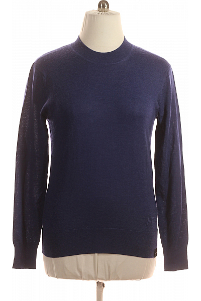 Richmond Pánský Pulovr Vlněný Modrý Second Hand Vel. M