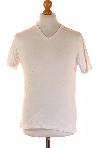 Hugo Boss Pánské Tričko Bílé Vel. M