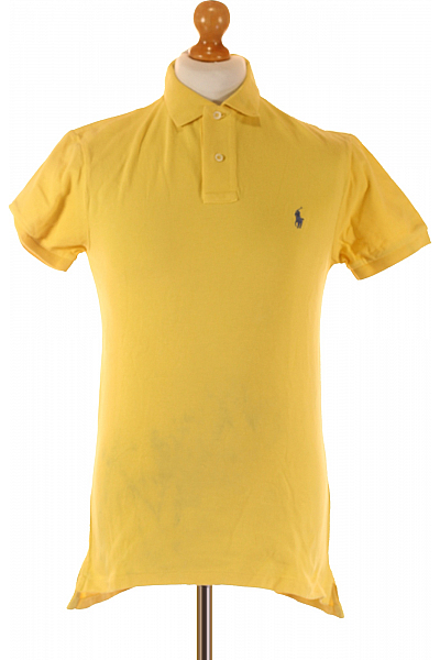 Ralph Lauren Pánské Tričko s Límečkem Žluté Vel. M