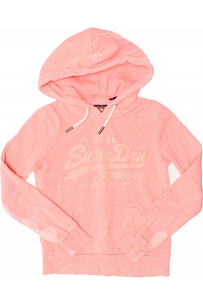 SUPERDRY Dámská Mikina Bez Zapínání Růžová Vel.  36