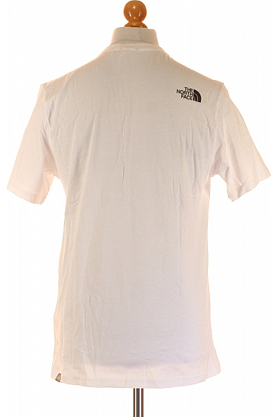 THE NORTH FACE Pánské Tričko s Potiskem Bílé Second hand Vel. M