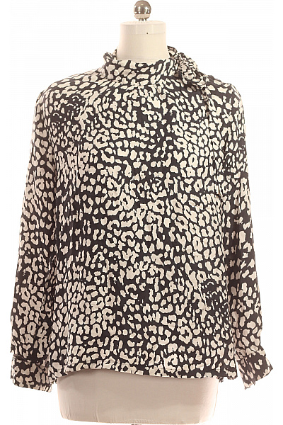 Max Mara Společenská  Halenka Černobílá