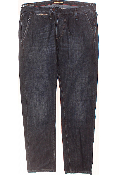 TELA Pánské Rovné Džíny Modré Second Hand Vel. 50