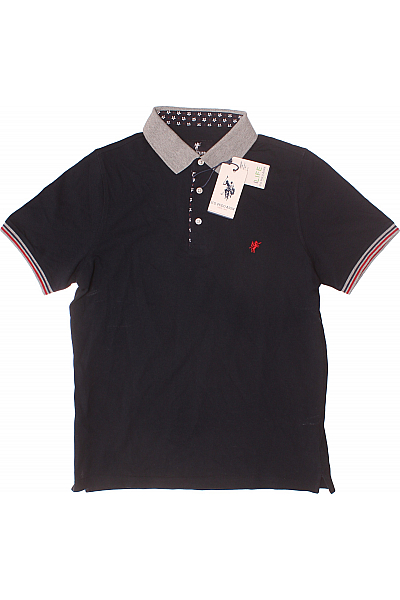 Pánské Tričko s Límečkem Modré Denim Culture Vel. M