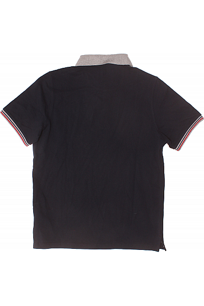 Pánské Tričko s Límečkem Modré Denim Culture Vel. M