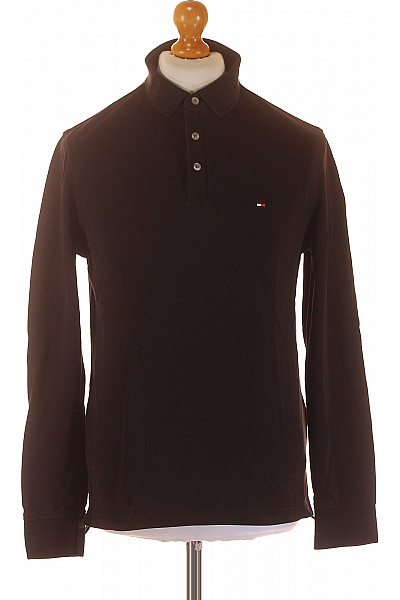 Pánské Tričko S Límečkem Černé TOMMY HILFIGER Vel. M