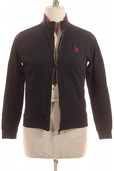 Dámská Mikina Rozepínací Modrá U.S.POLO ASSN. Vel. L