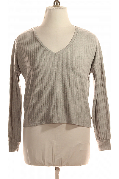 Jednoduché Dámské Tričko Šedé S.OLIVER Second Hand Vel. L