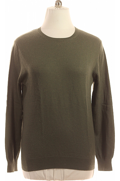 Pánský Svetr Vlněný Zelený Vel. XL