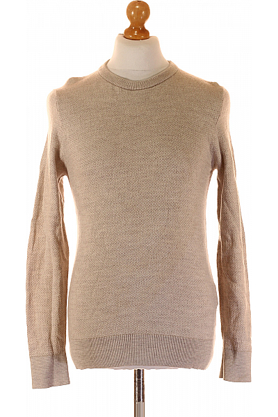 Pánský Svetr Vlněný Béžový HACKETT Vel. L