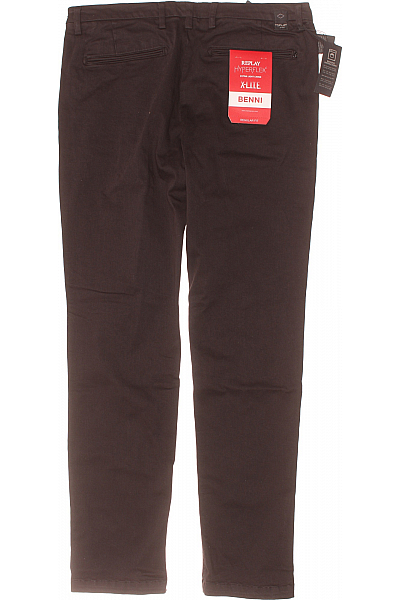 Pánské Chino Kalhoty Černé REPLAY Second hand Vel. 34