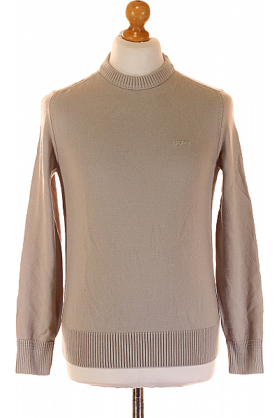 Hugo Boss Pánský Svetr Vlněný Šedý Vel. M