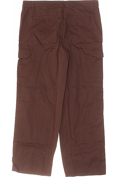 Dámské Kalhoty Kapsáče Hnědé New Look Second hand Vel. 44