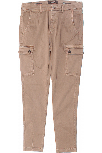 Pánské Kalhoty Kapsáče Béžové REPLAY Vel. 32