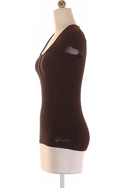 Dámské Tričko Černé Guess Vel. XS