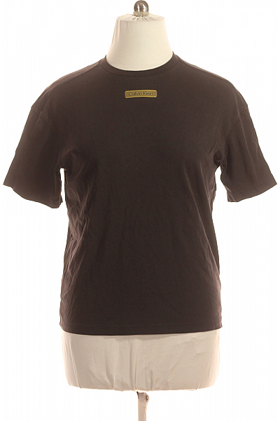 Calvin Klein Jednoduché Dámské Tričko Černé Vel. L