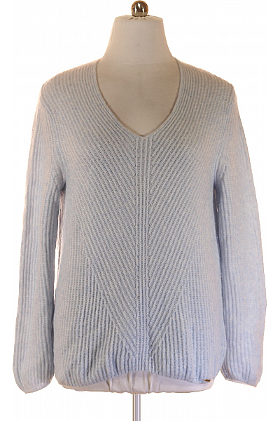 Dámský Pulovr Vlněný Modrý CINQUE Vel. XL