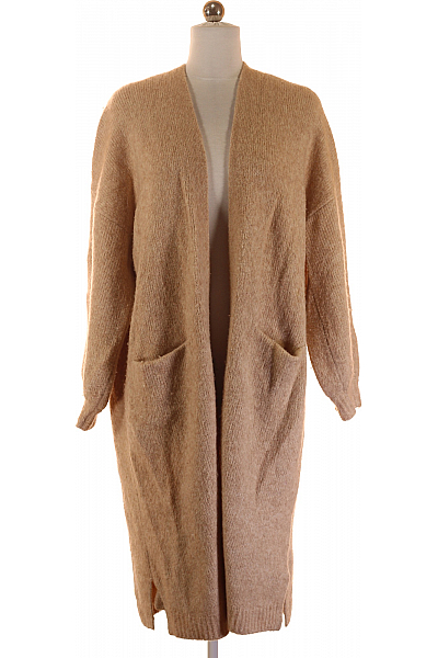 Dámský Svetr Vlněný Béžový Second Hand Vel. 34