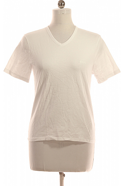 Hugo Boss Jednoduché Dámské Tričko Bílé Vel. M