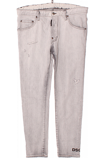 Dsquared2 Pánské Džíny Šedé Vel. 50