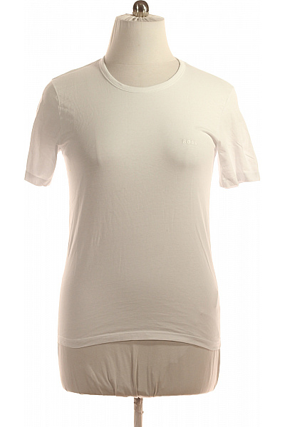 Pánské Tričko Bílé Hugo Boss Vel. L