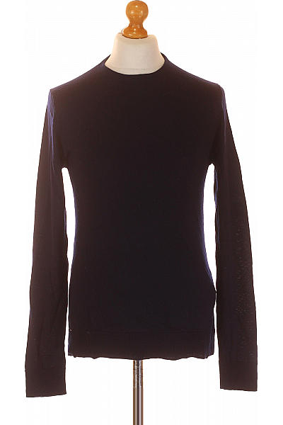 PREMIUM Pánský Svetr Meriný Modrý Vel. M