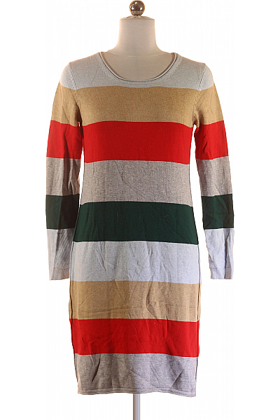  Šaty Pletené Barevné Esprit Second Hand Vel. S