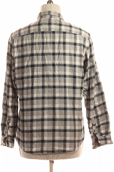 Vzorovaná Pánská Košile Modrá Second hand Vel. XL