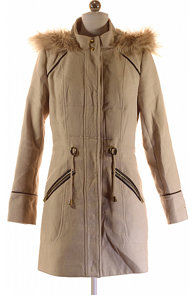 Krátký Dámský Kabát Béžový ATMOSPHERE Vel.  36