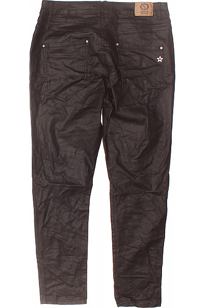 Dámské Kalhoty Rovné Černé Second hand Vel. XL