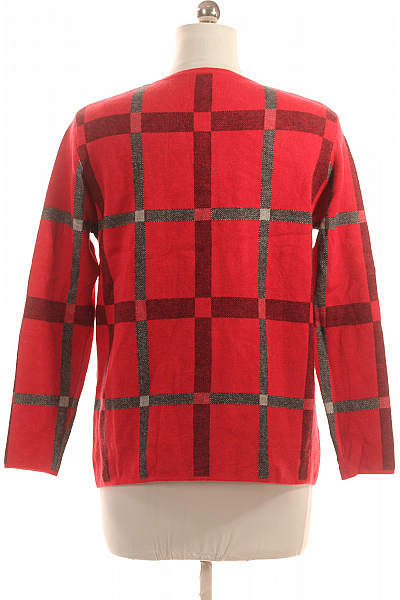 Dámský Cardigan Lněný Červený Vel. L/XL