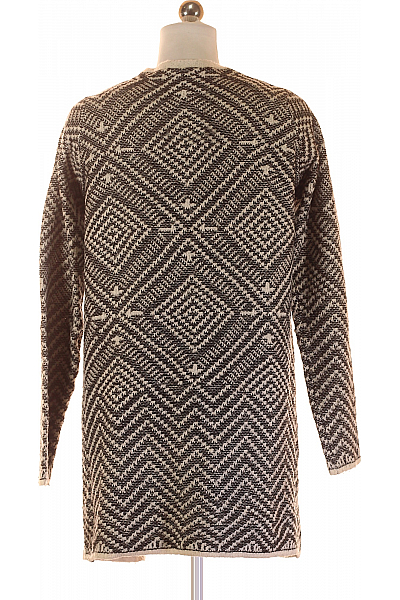 Dámský Svetr Černobílý Second hand Vel. S