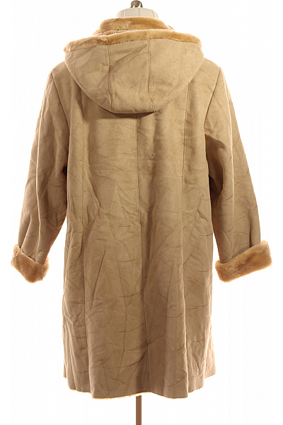 Dámský Kabát Hnědý Second hand Vel. 48