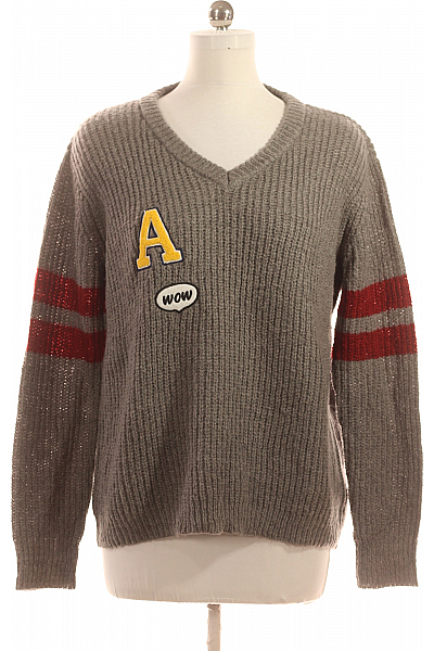 Dámský Svetr Šedý Vel. 42