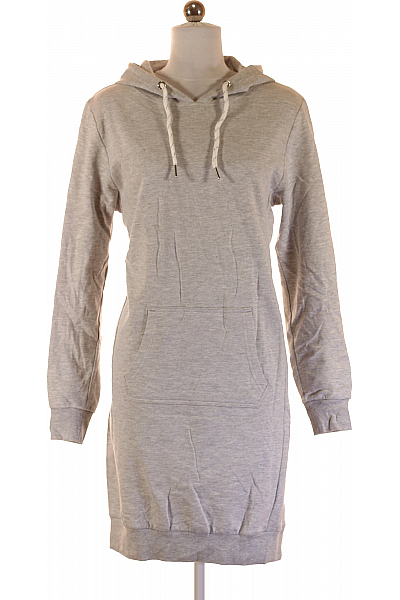  Mikinové Šaty Šedé Vel. S