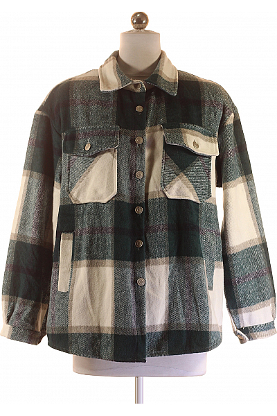 Krátký Dámský Kabát Zelený Shein Vel. XS