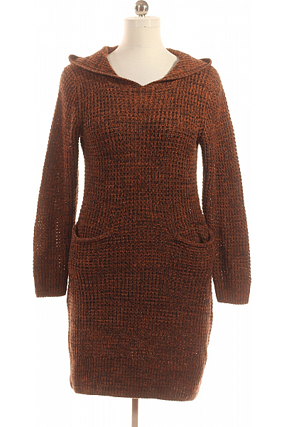  Šaty Pletené Hnědé BONPRIX Vel. 40/42