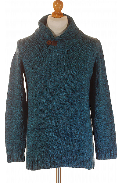 Pánský Svetr Modrý JOHN BANER Vel. M