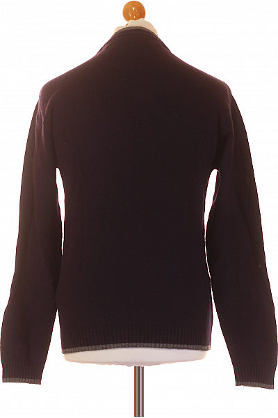 TOMMY HILFIGER Pánský Svetr Vlněný Modrý Vel. S