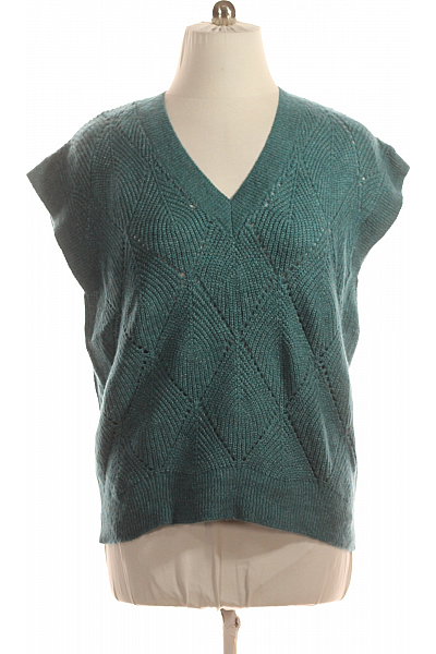 Kratká Dámská Vesta Modrá Vel. L