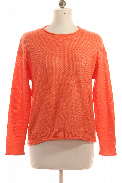 ZOE ONA  Halenka Pletená Vlněná Oranžová Vel. M/L