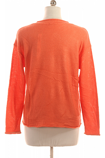 ZOE ONA  Halenka Pletená Vlněná Oranžová Vel. M/L