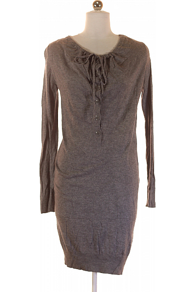  Šaty Pletené Šedé Esprit Vel. XS