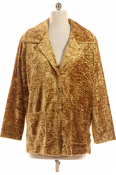 Krátký Dámský Kabát Zlatý Vel. 38
