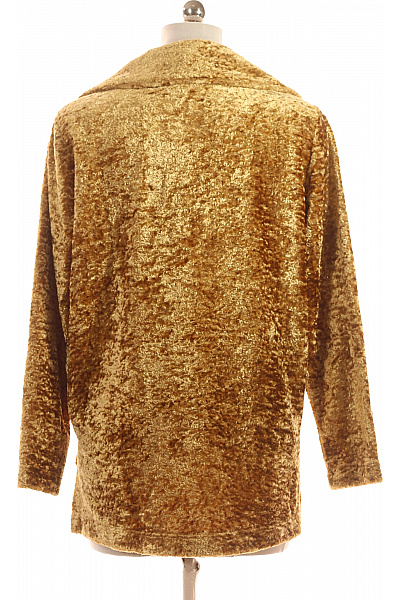 Krátký Dámský Kabát Zlatý Vel. 38